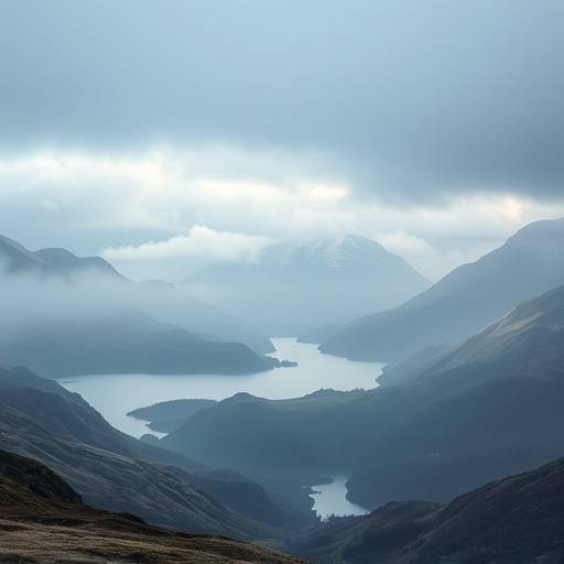 Scottish Highlands - Misty mountains and serene lochs
