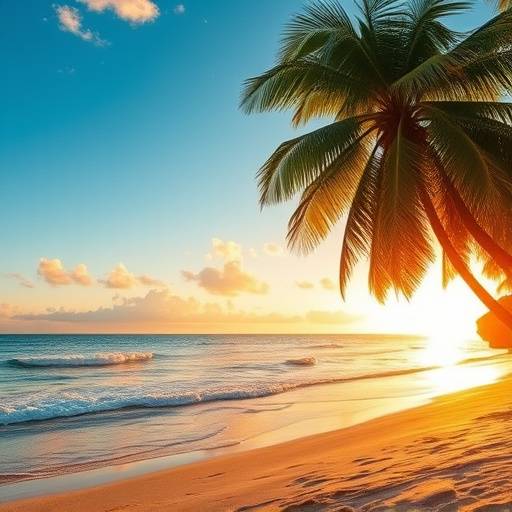 Tropical beach location